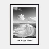 New South Wales Portrait B&W Poster