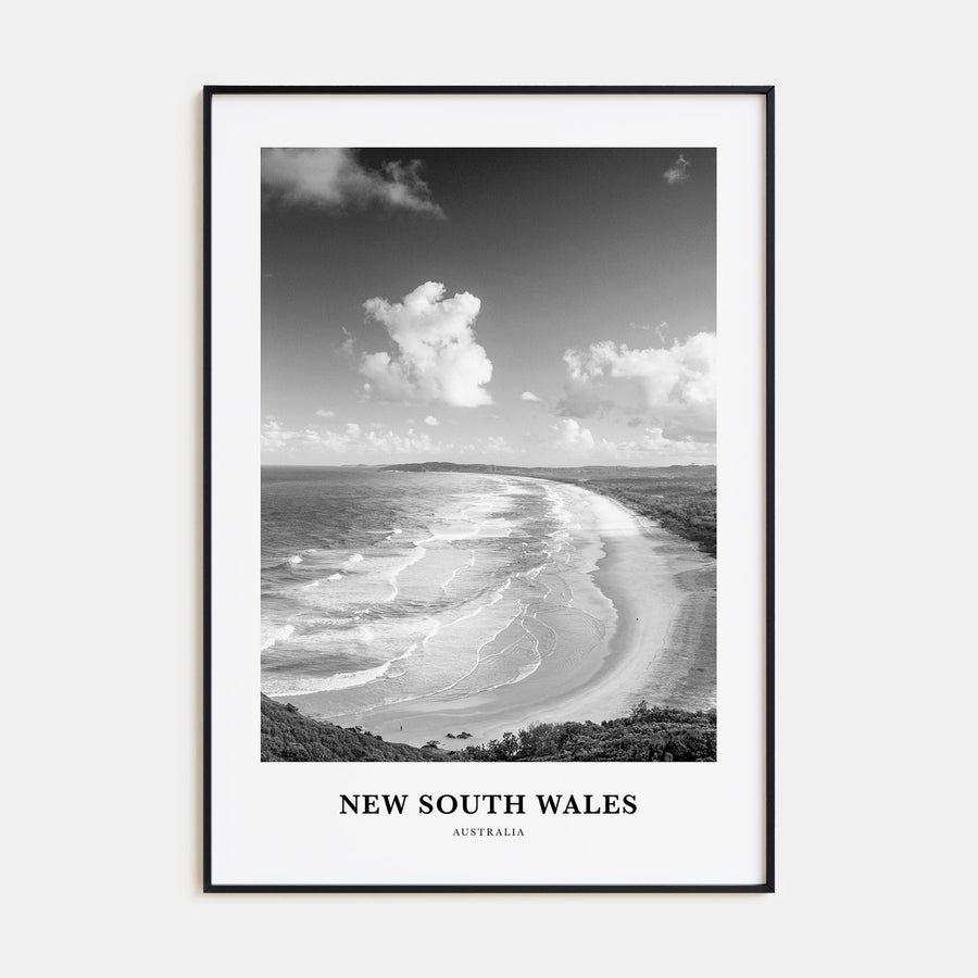 New South Wales Portrait B&W Poster