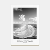 New South Wales Portrait B&W Poster