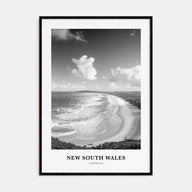 New South Wales Portrait B&W Poster