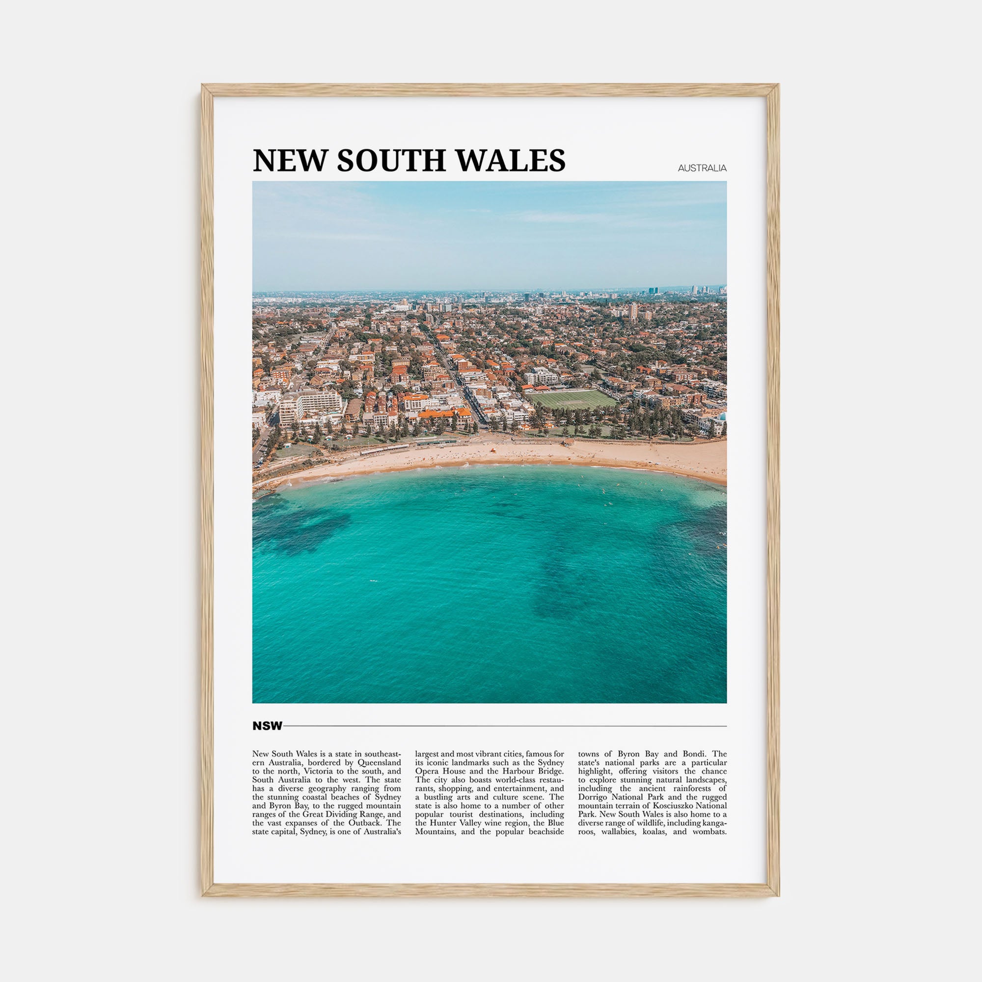 New South Wales Travel Color No 1 Poster