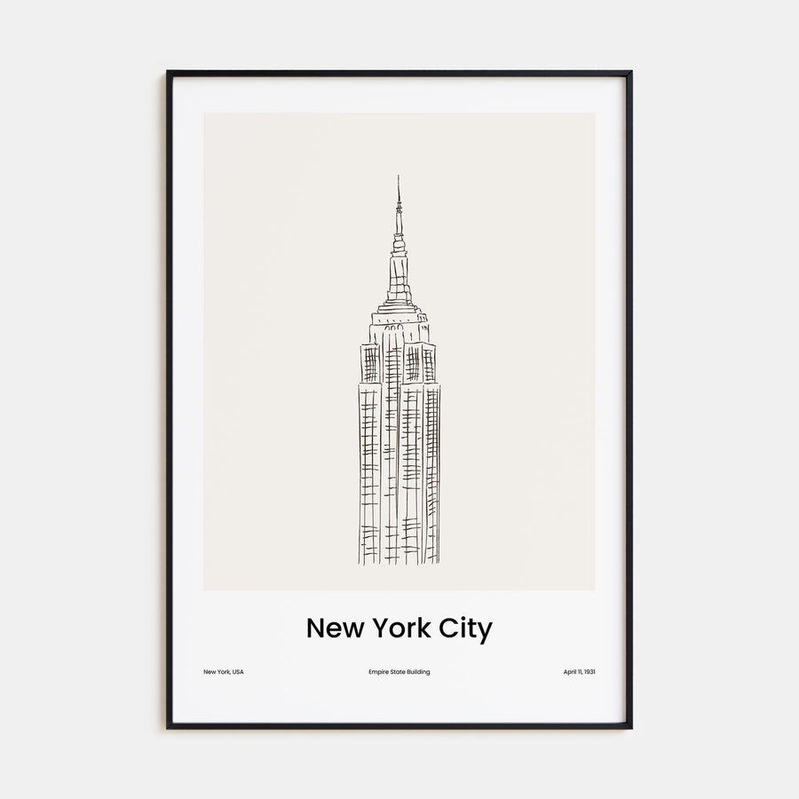 New York City Drawn No 2 Poster