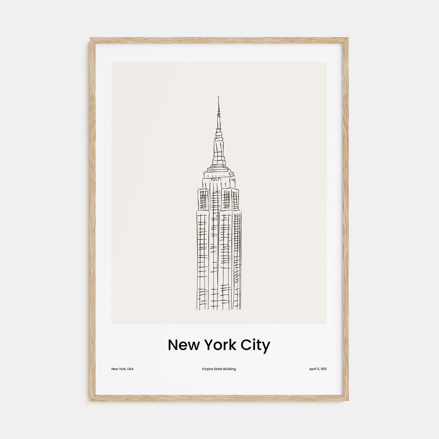 New York City Drawn No 2 Poster