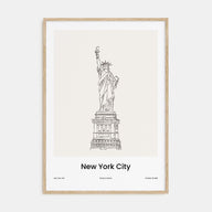 New York City Drawn No 3 Poster
