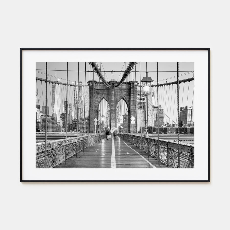 New York City Landscape B&W No 2 Poster