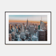 New York City Landscape Color Poster