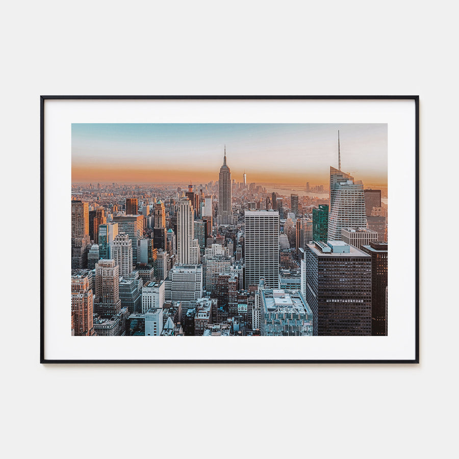 New York City Landscape Color Poster