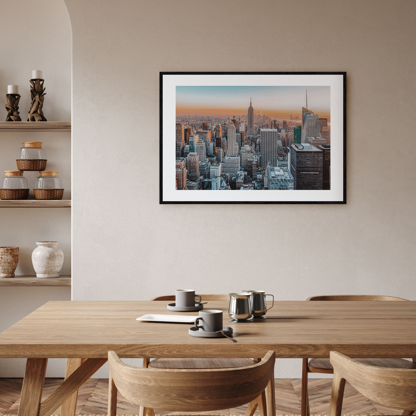 New York City Landscape Color Poster