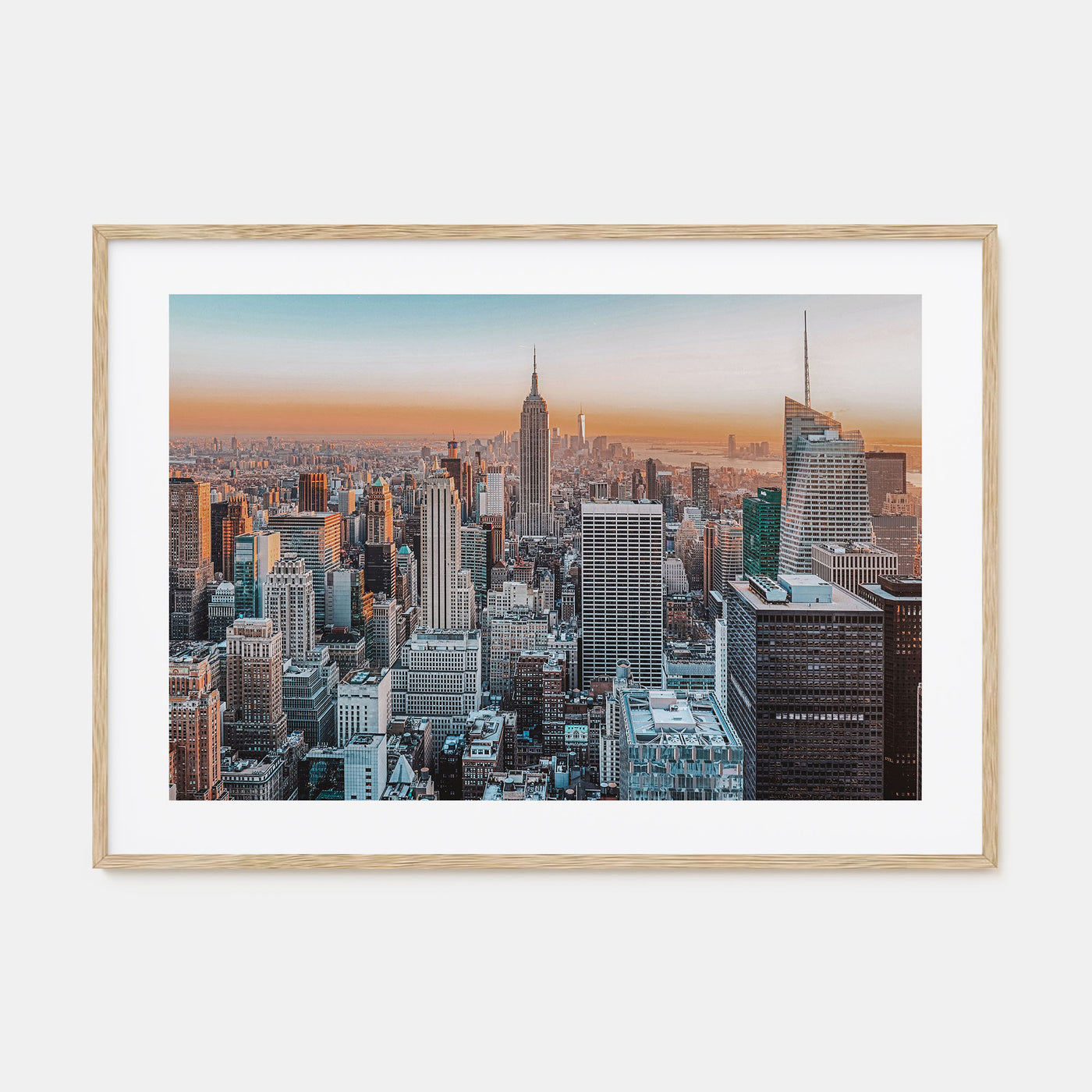 New York City Landscape Color Poster