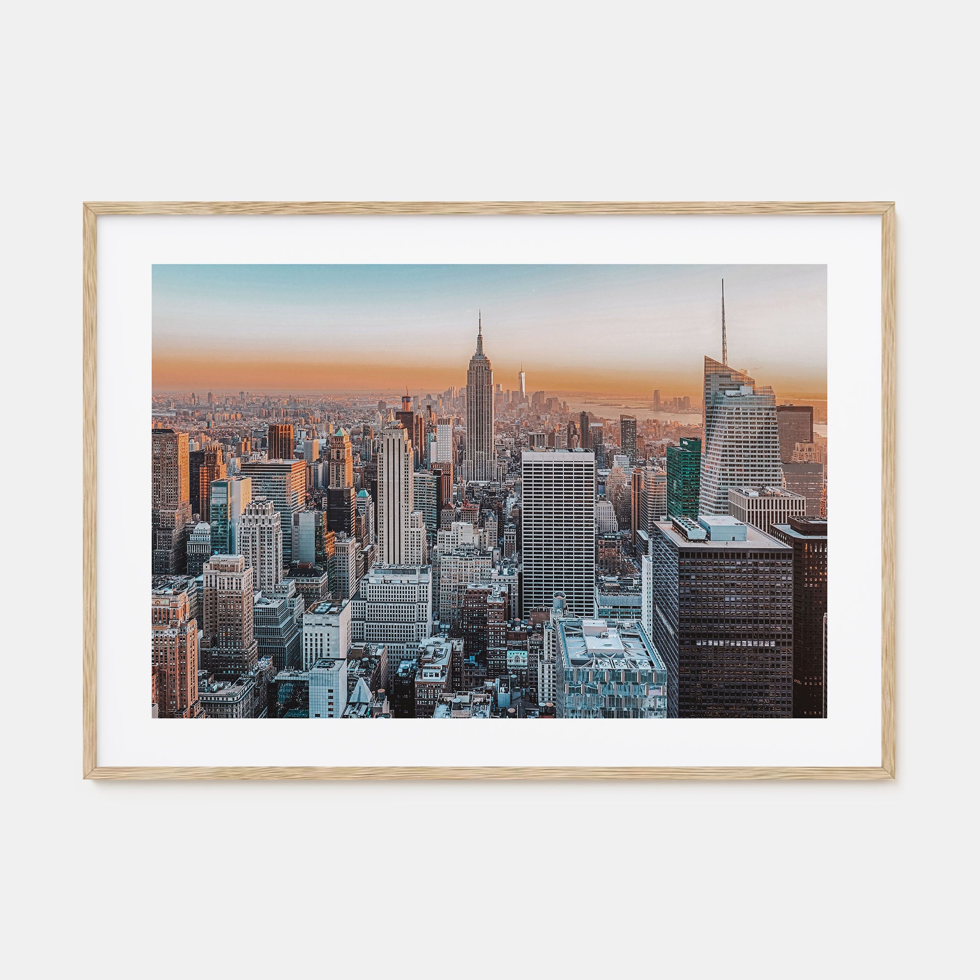 New York City Landscape Color Poster