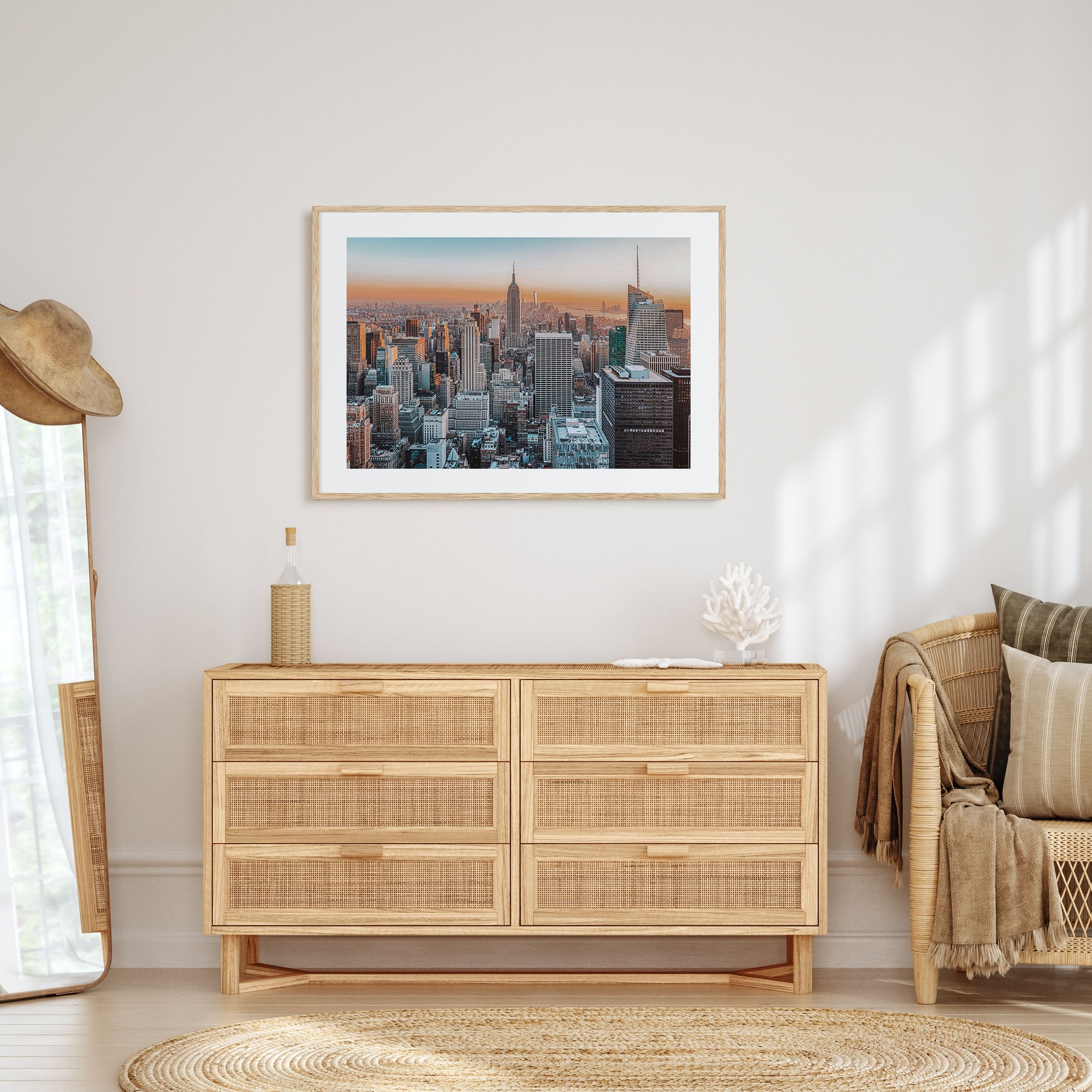 New York City Landscape Color Poster