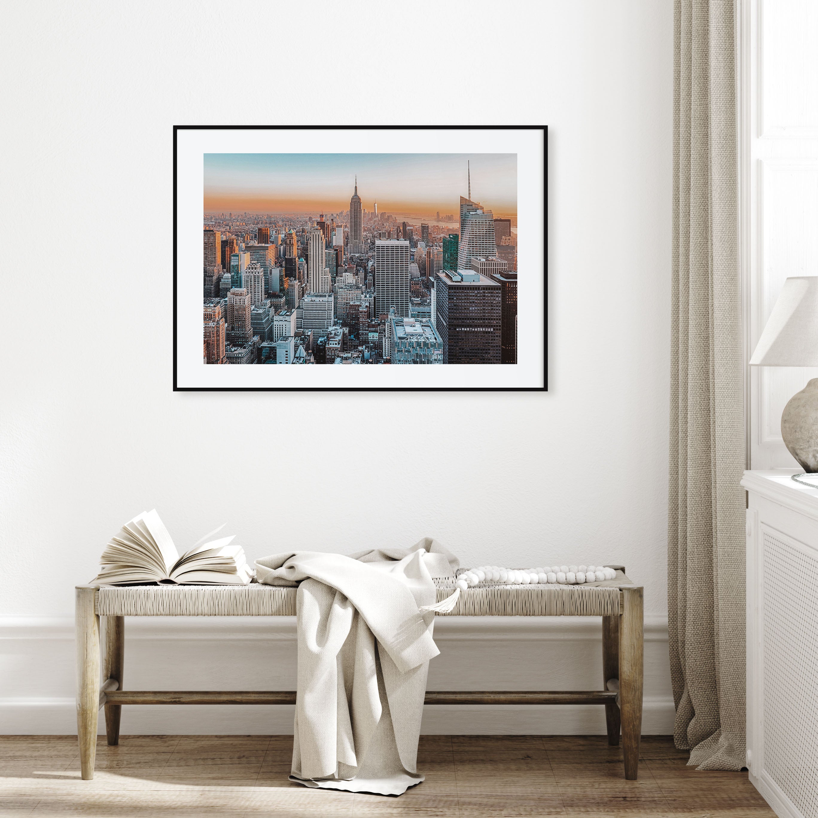 New York City Landscape Color Poster