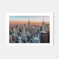 New York City Landscape Color Poster