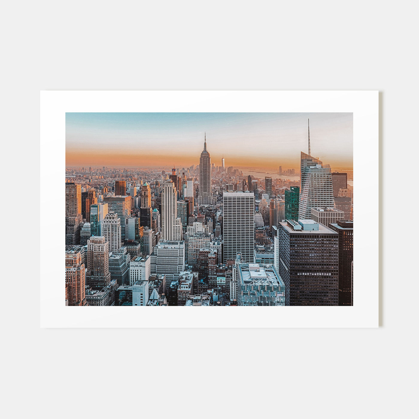 New York City Landscape Color Poster