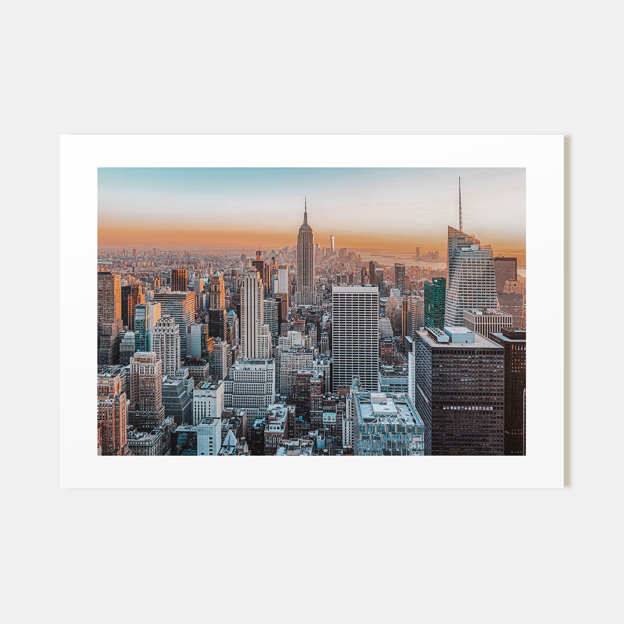 New York City Landscape Color Poster