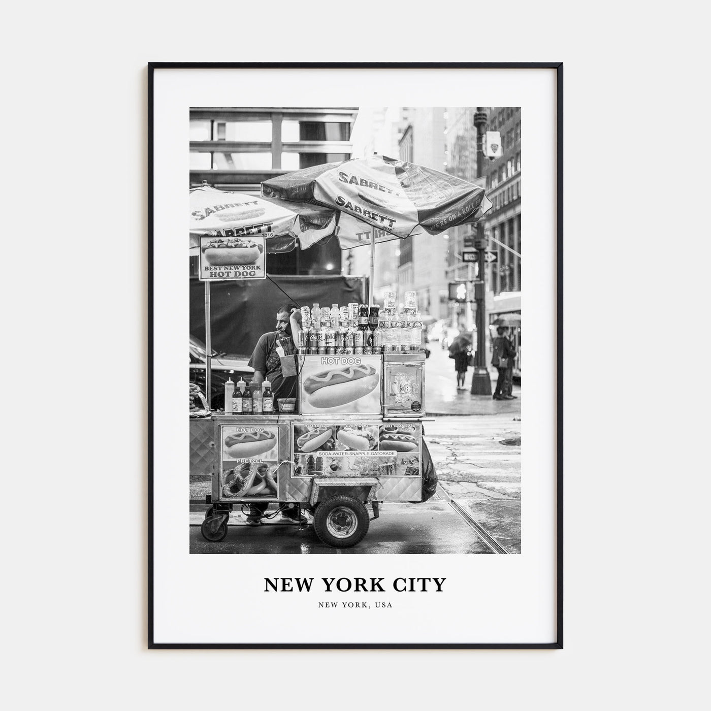 New York City Portrait B&W No 7 Poster