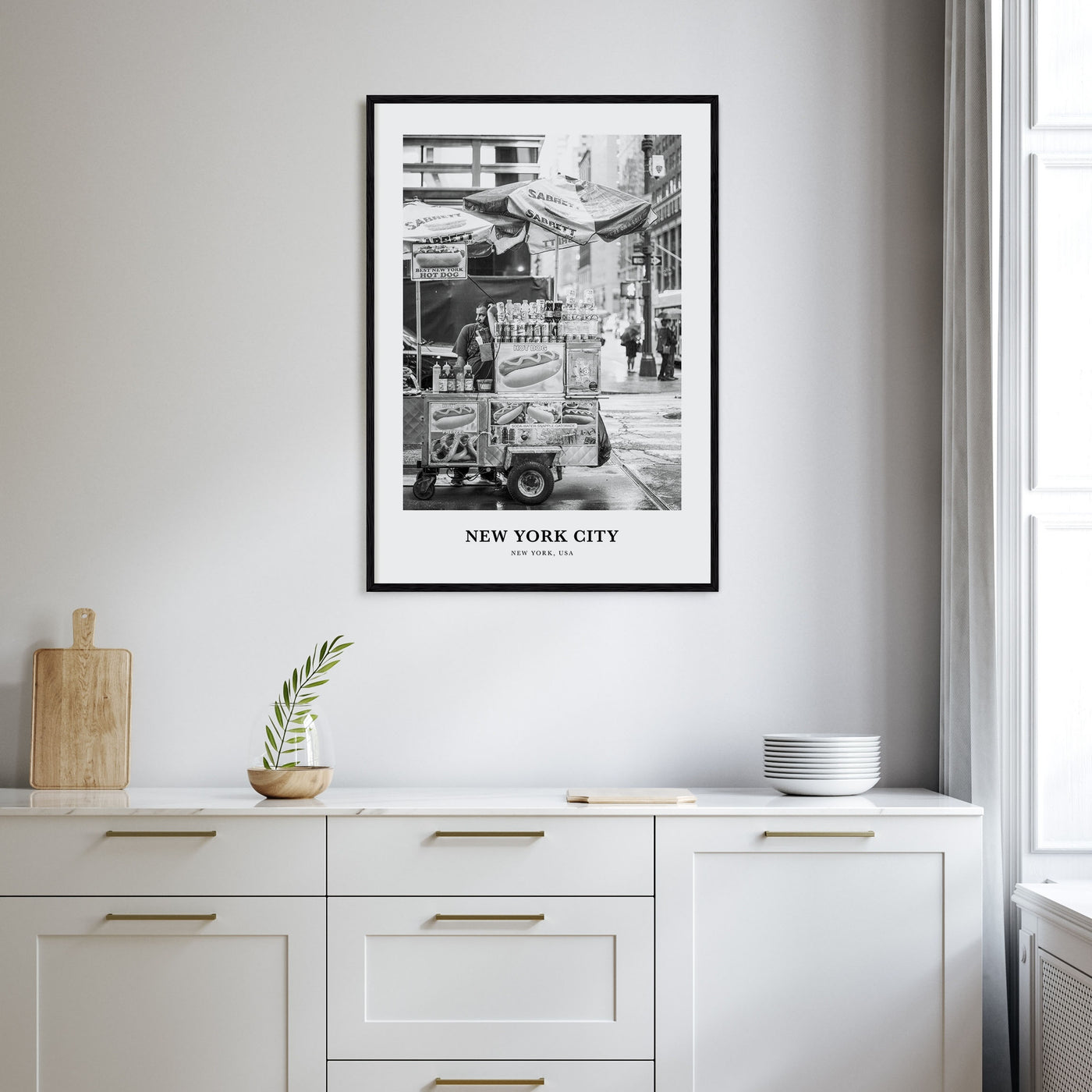 New York City Portrait B&W No 7 Poster