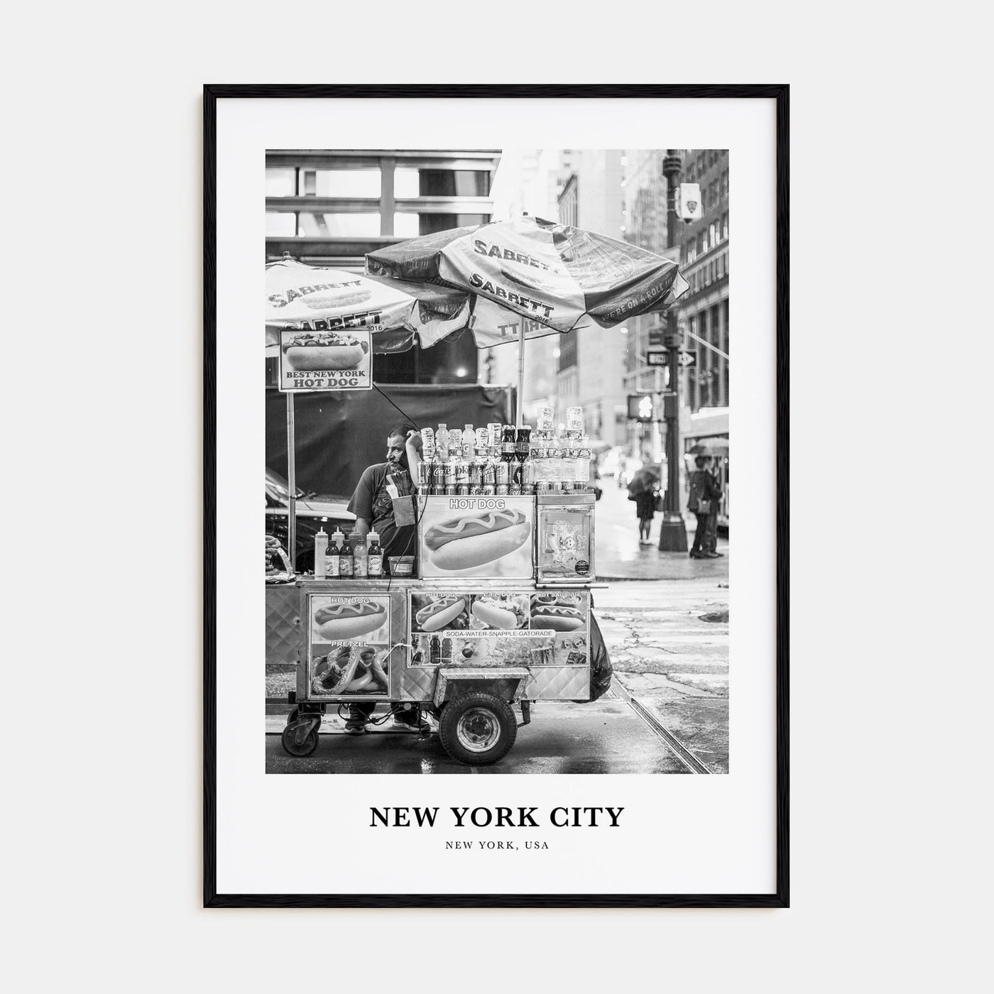 New York City Portrait B&W No 7 Poster
