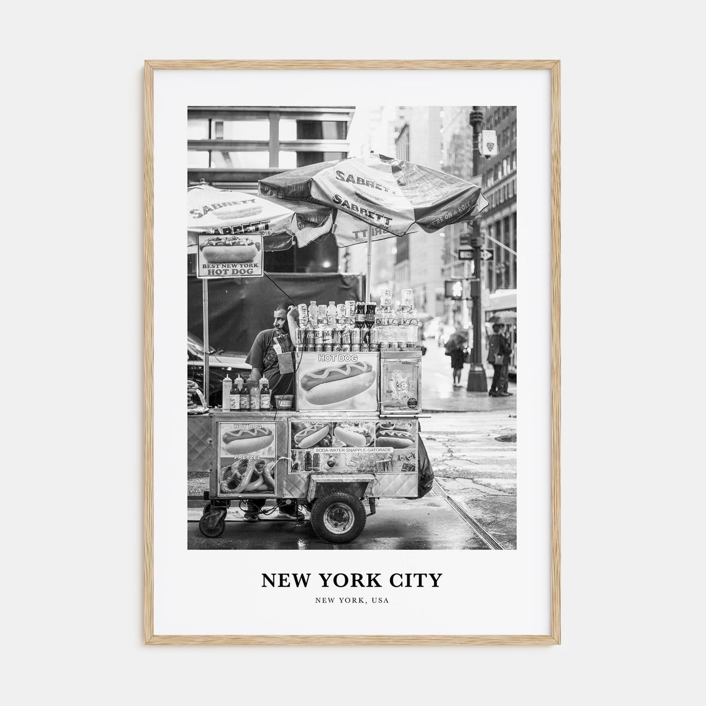 New York City Portrait B&W No 7 Poster