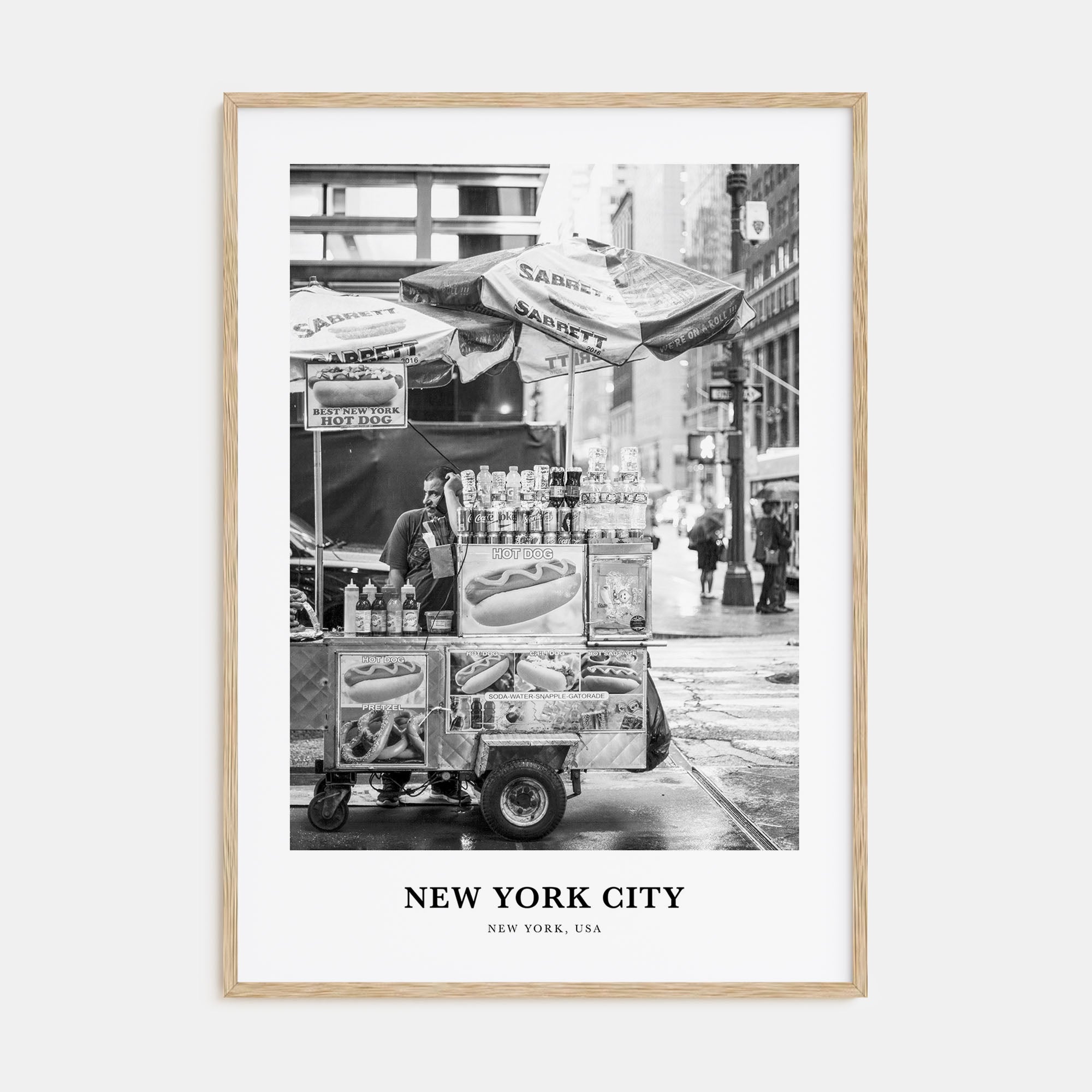 New York City Portrait B&W No 7 Poster