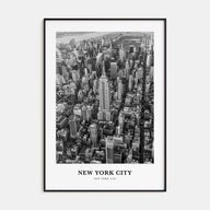 New York City Portrait B&W No 2 Poster