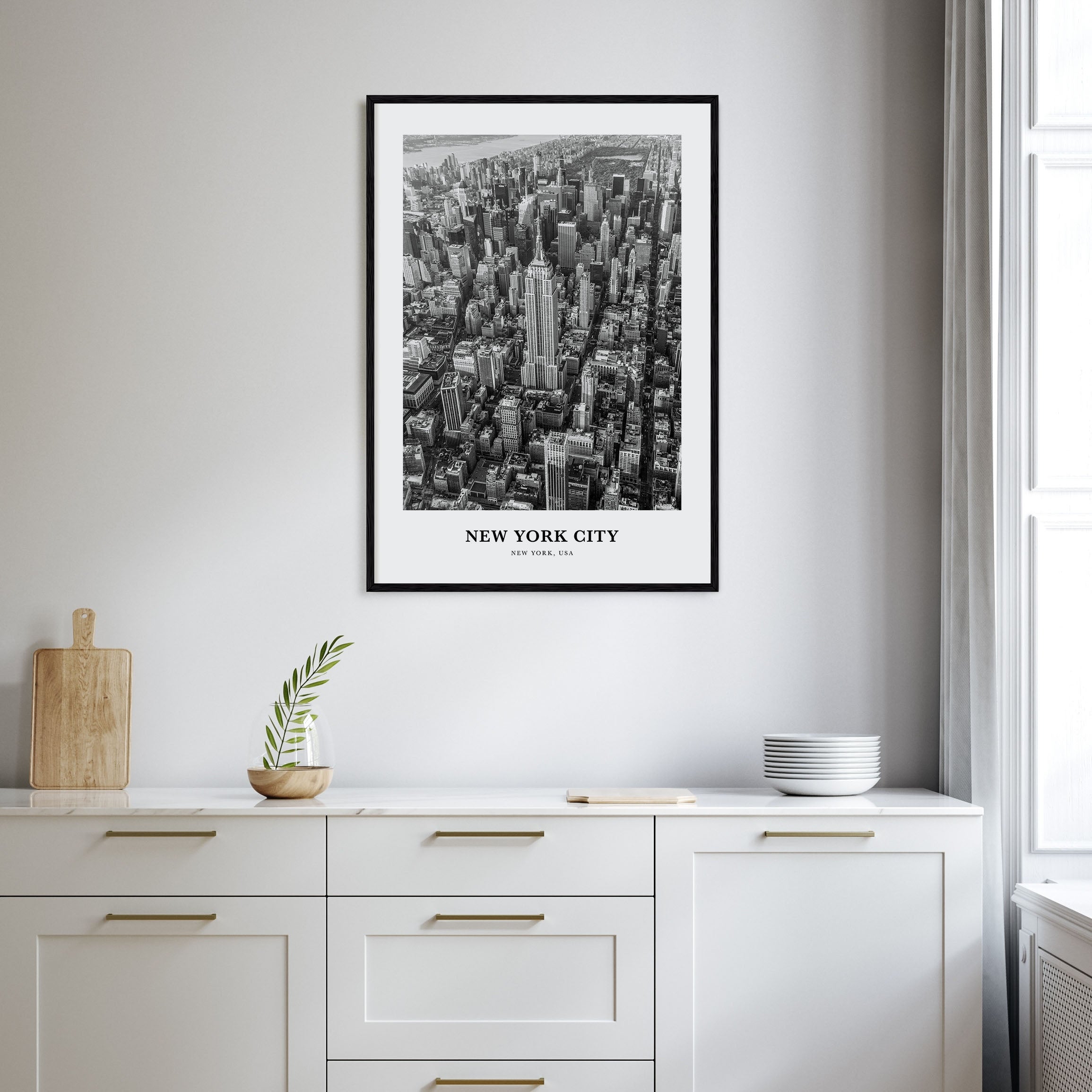 New York City Portrait B&W No 2 Poster · FrameThePrint