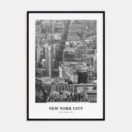 New York City Portrait B&W No 3 Poster