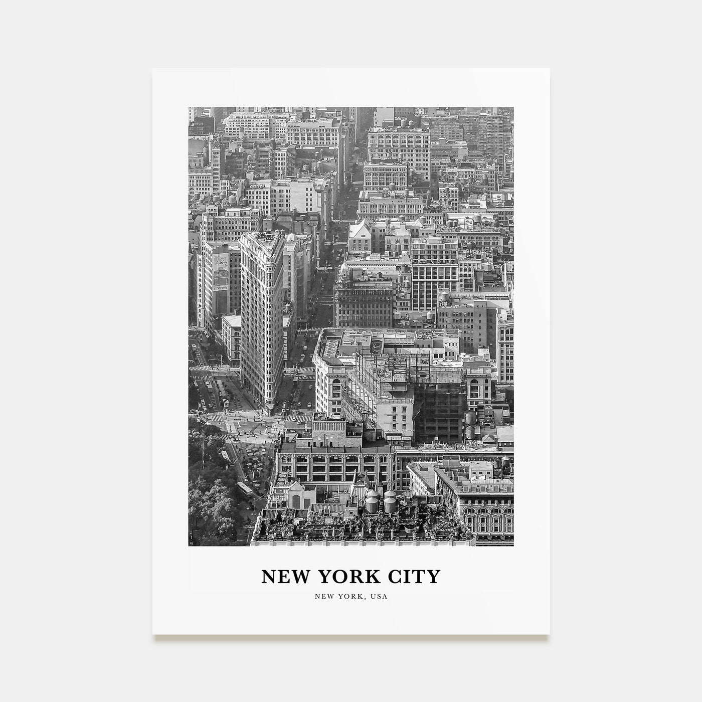 New York City Portrait B&W No 3 Poster