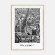 New York City Portrait B&W No 3 Poster