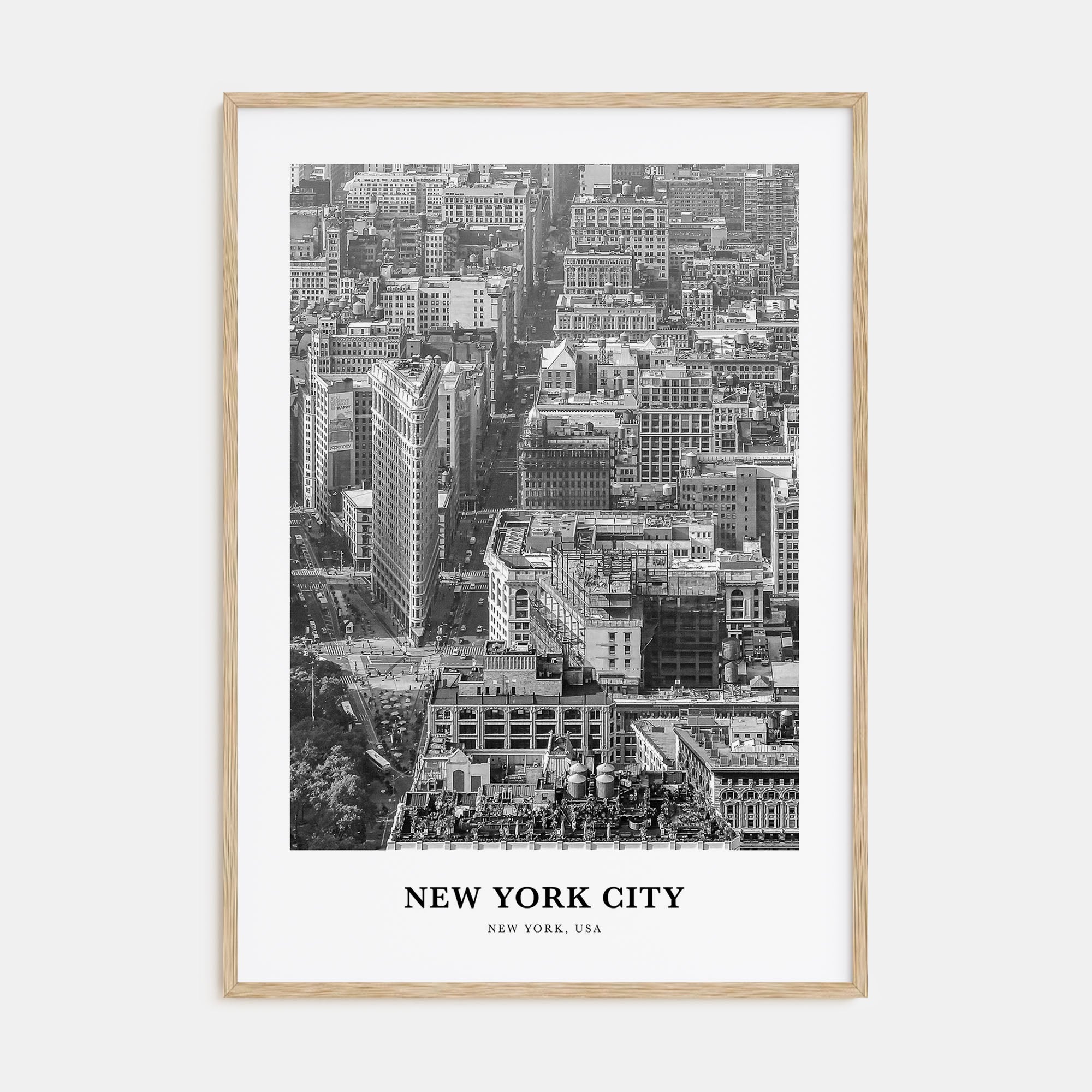 New York City Portrait B&W No 3 Poster