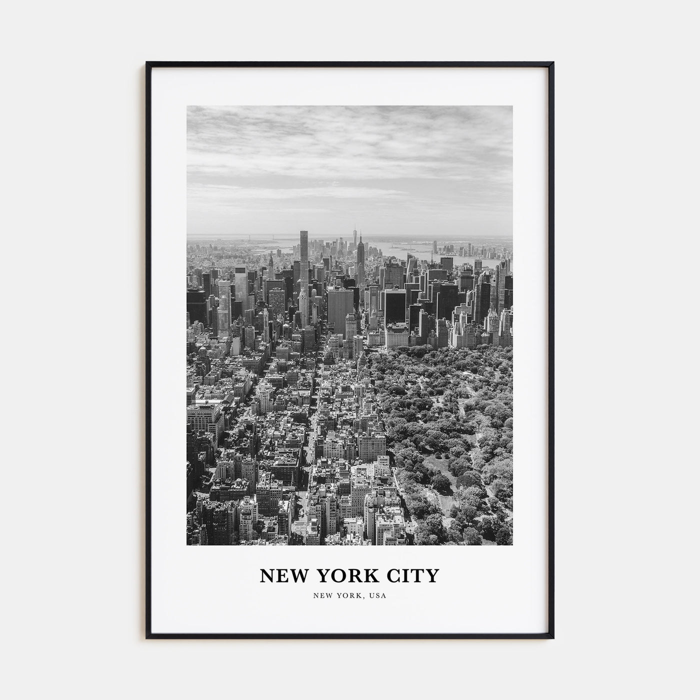 New York City Portrait B&W No 4 Poster