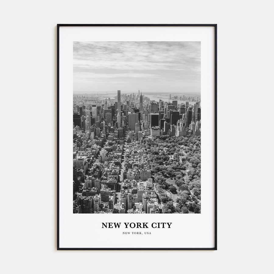 New York City Portrait B&W No 4 Poster
