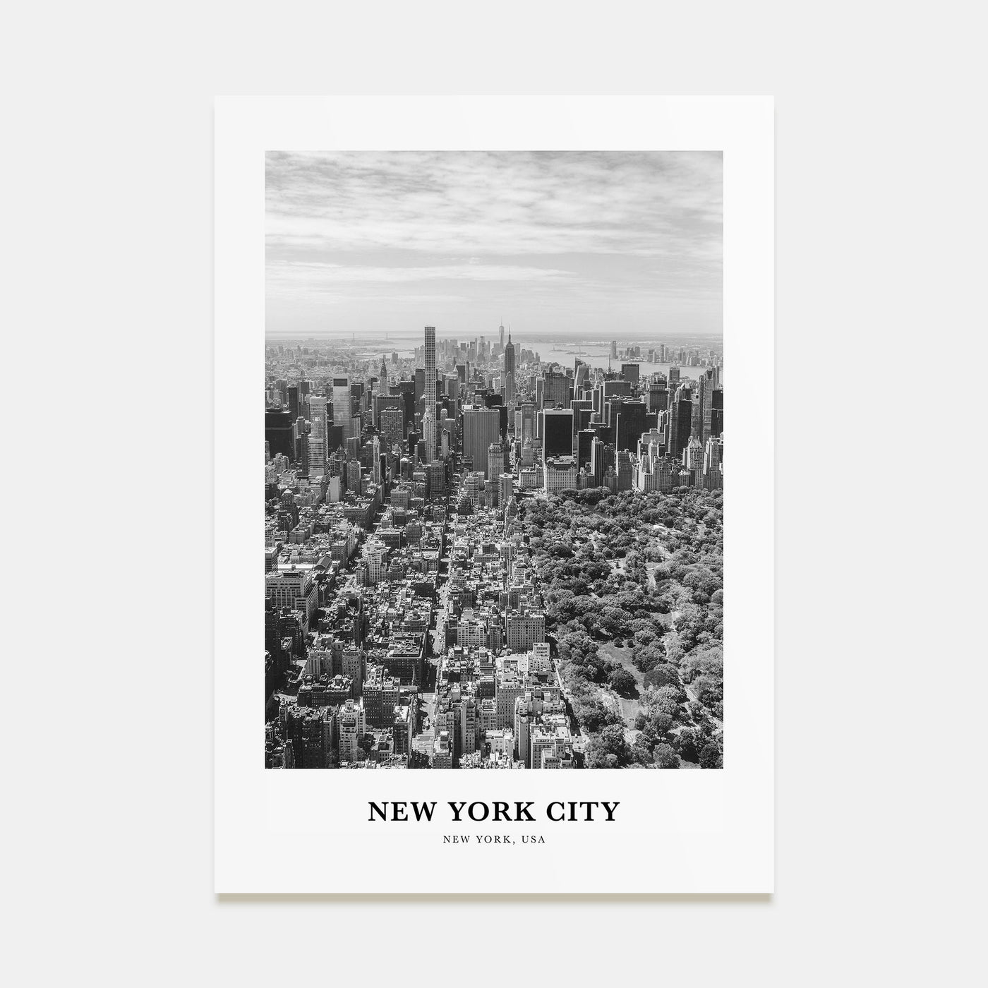 New York City Portrait B&W No 4 Poster