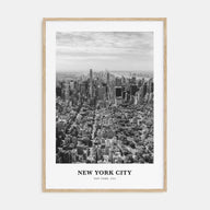 New York City Portrait B&W No 4 Poster