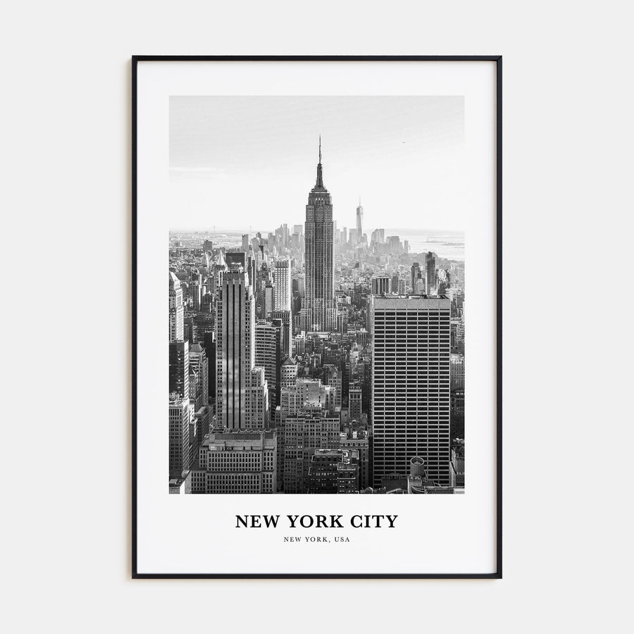 New York City Portrait B&W No 1 Poster