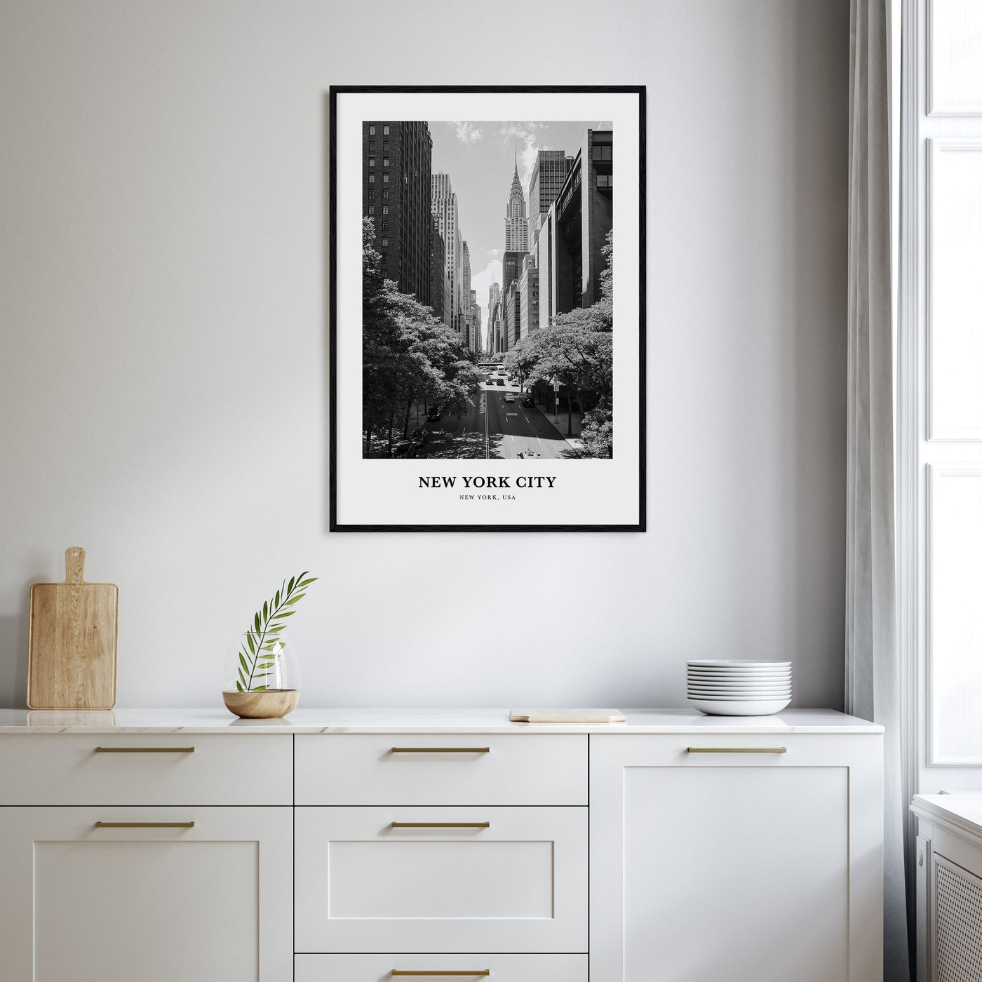 New York City Portrait B&W No 6 Poster