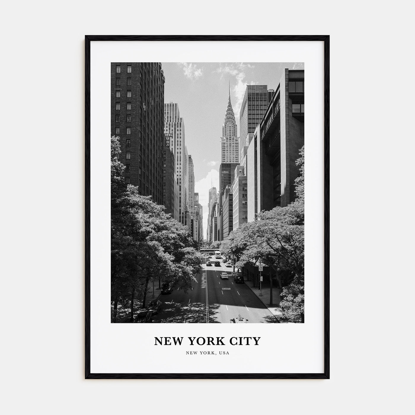 New York City Portrait B&W No 6 Poster