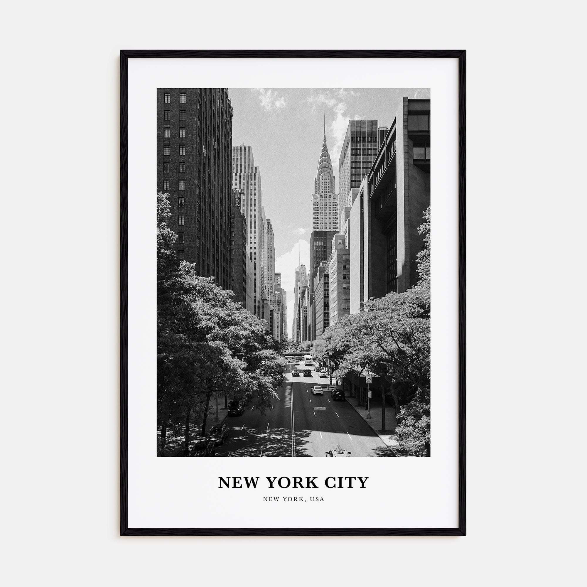 New York City Portrait B&W No 6 Poster
