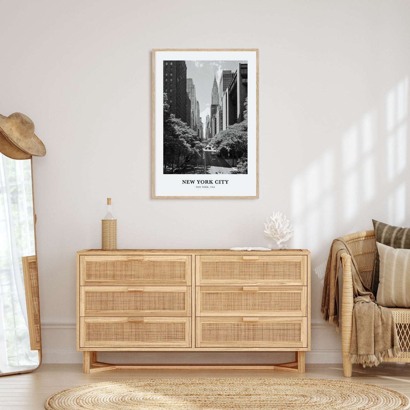 New York City Portrait B&W No 6 Poster