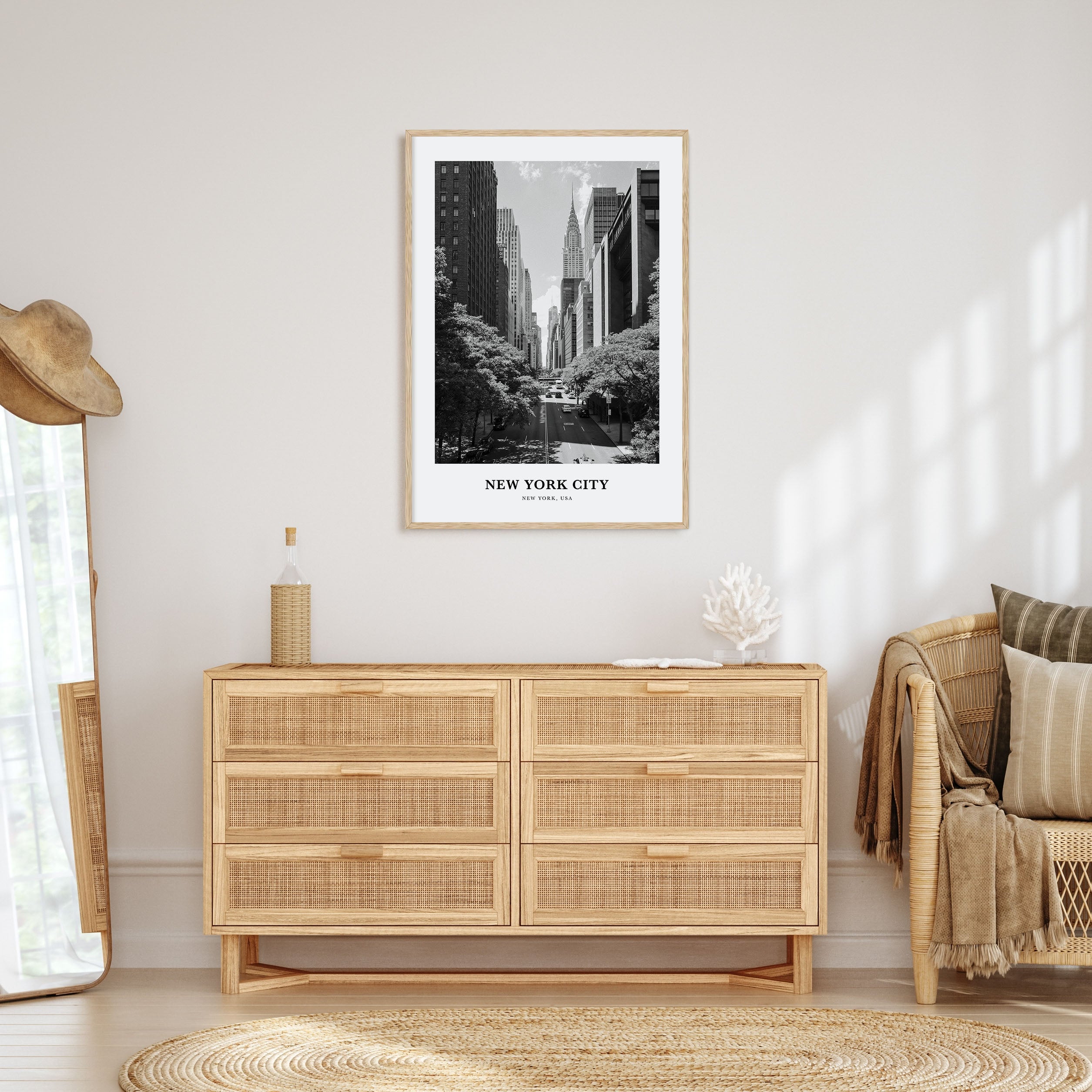 New York City Portrait B&W No 6 Poster