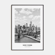 New York (State) Portrait B&W Poster