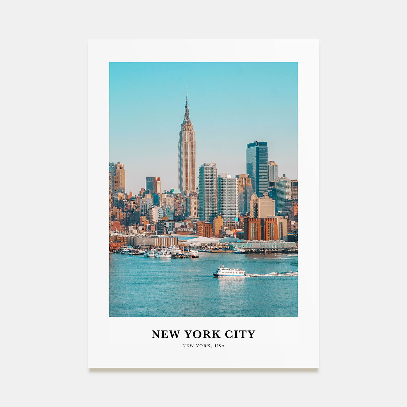 New York City Portrait Color No 1 Poster