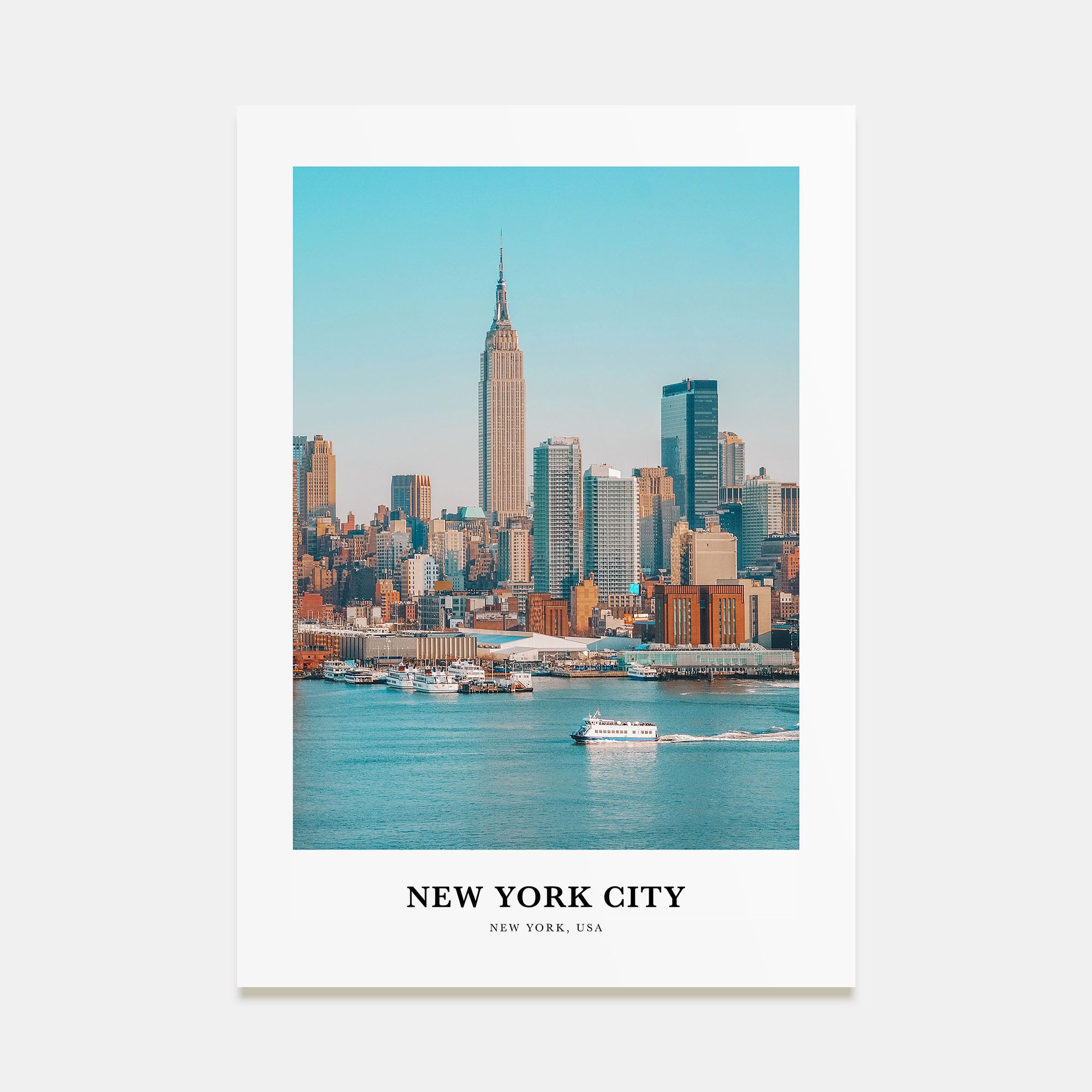 New York City Portrait Color No 1 Poster