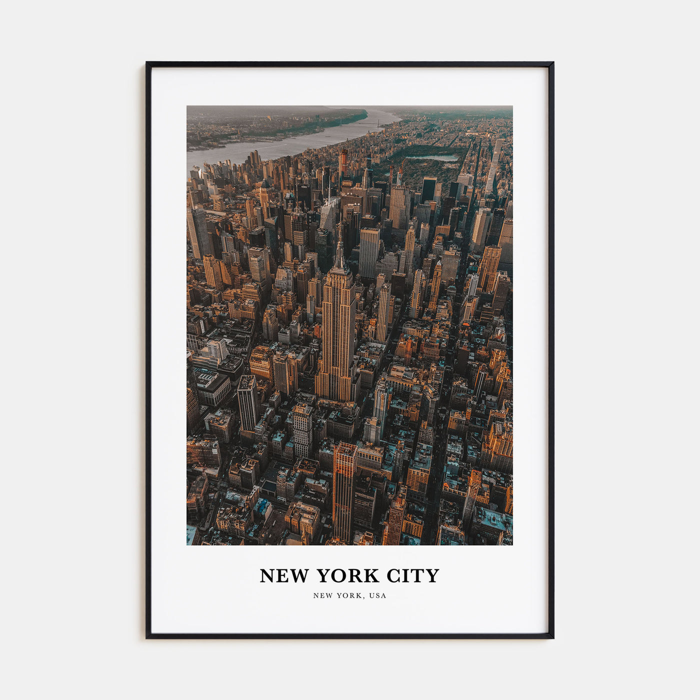 New York City Portrait Color No 3 Poster