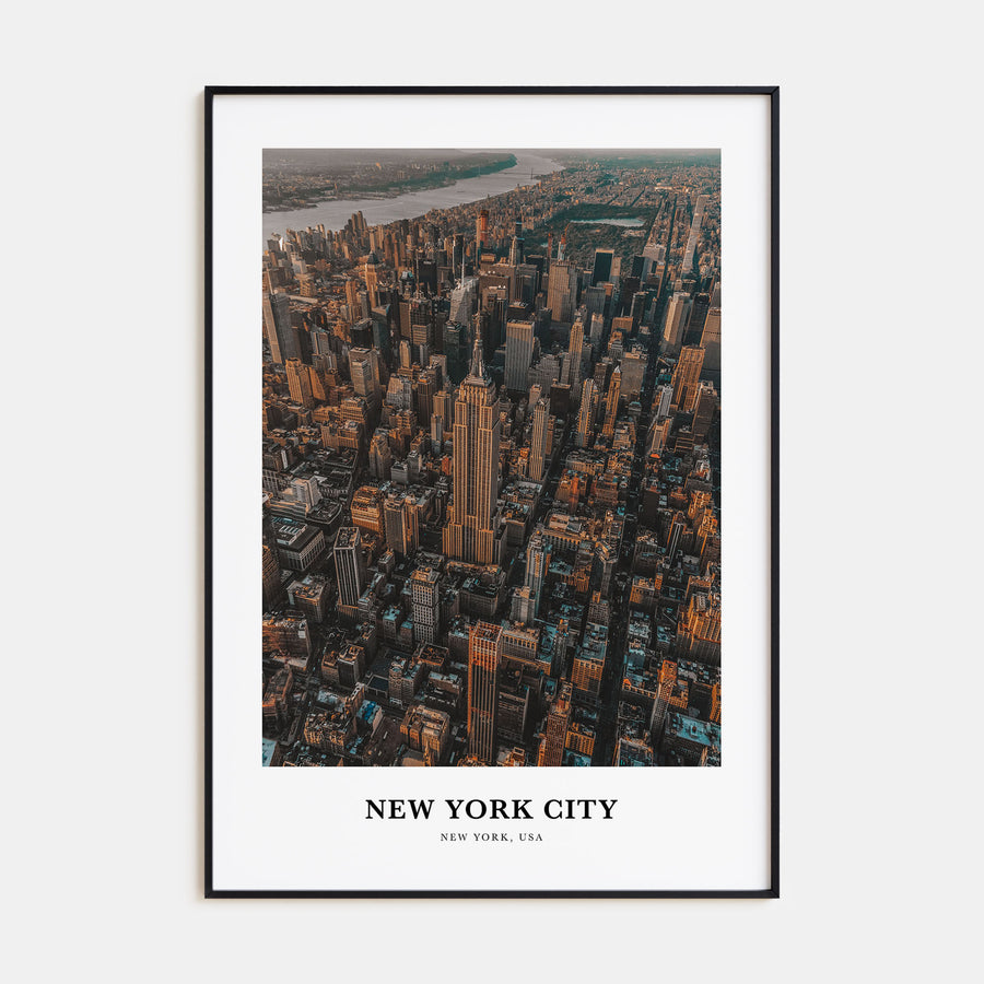 New York City Portrait Color No 3 Poster
