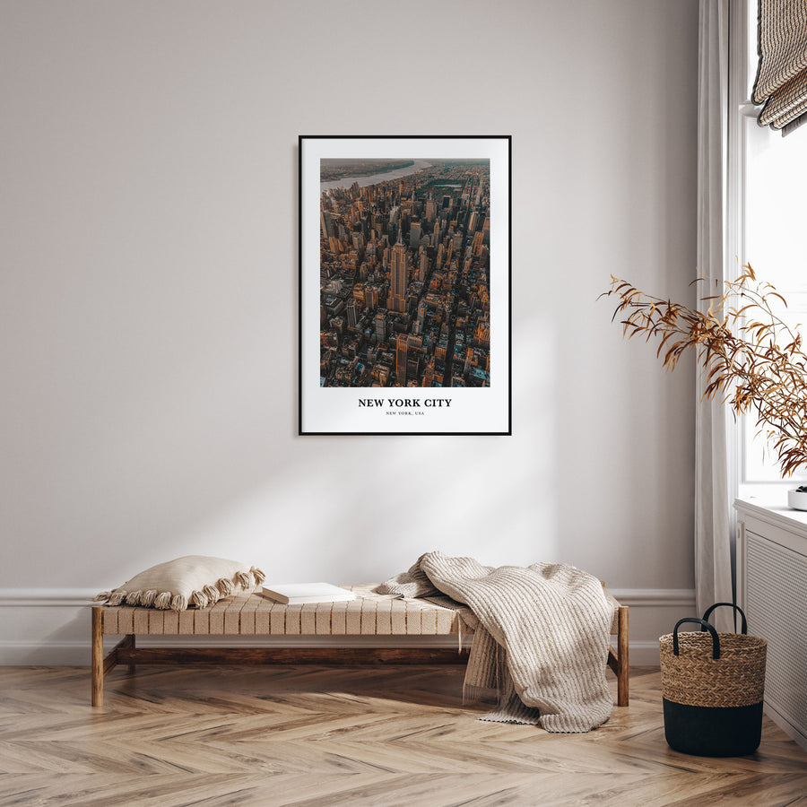 New York City Portrait Color No 3 Poster