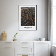 New York City Portrait Color No 3 Poster