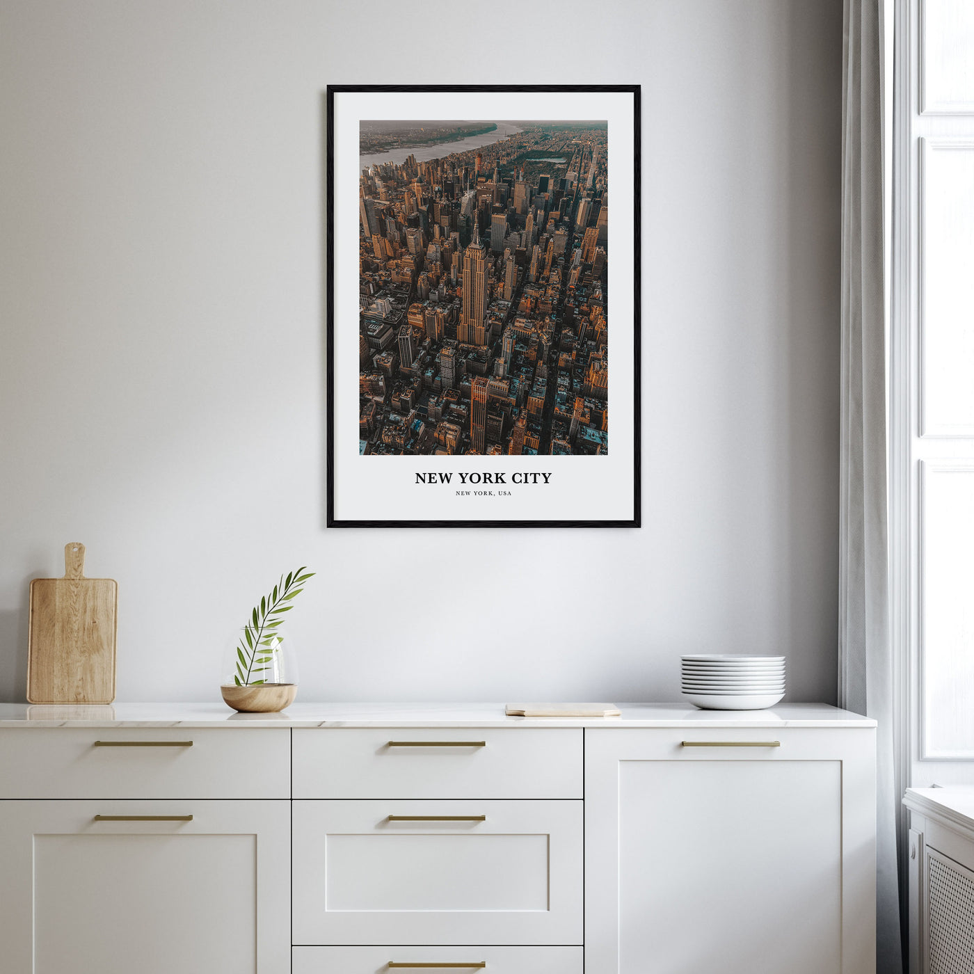 New York City Portrait Color No 3 Poster