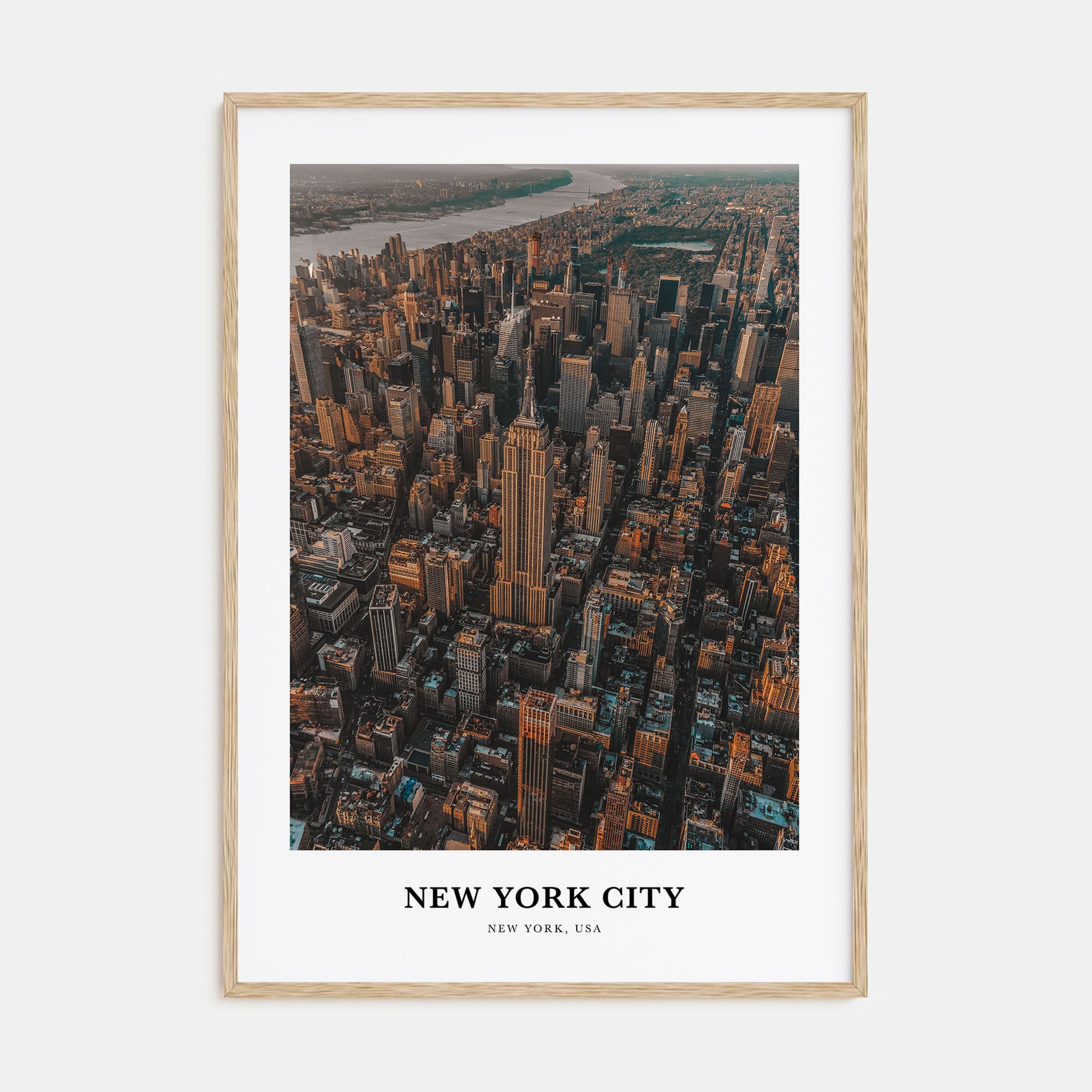New York City Portrait Color No 3 Poster