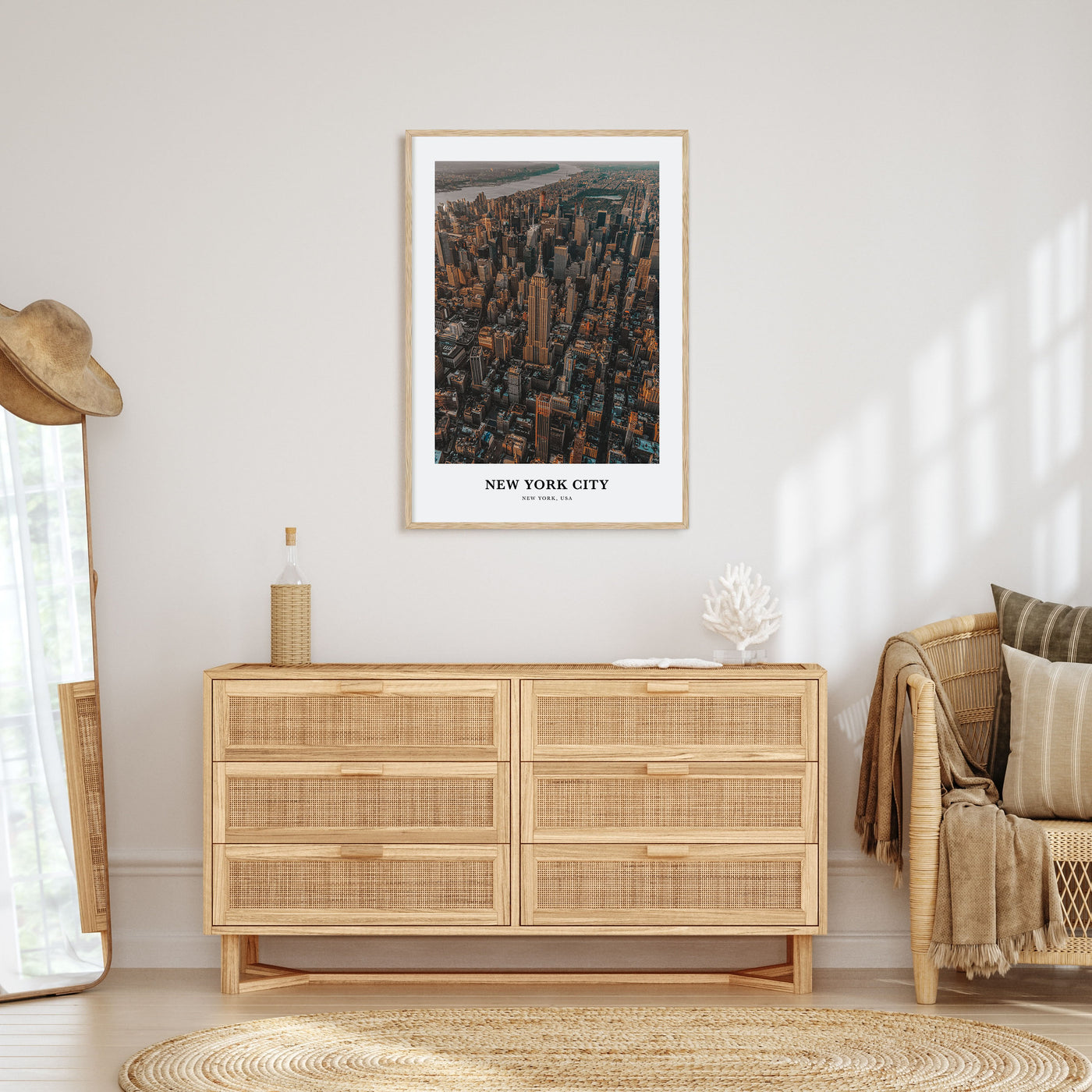 New York City Portrait Color No 3 Poster